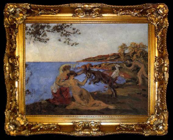 framed  Ker xavier roussel Mythological Scene, ta009-2